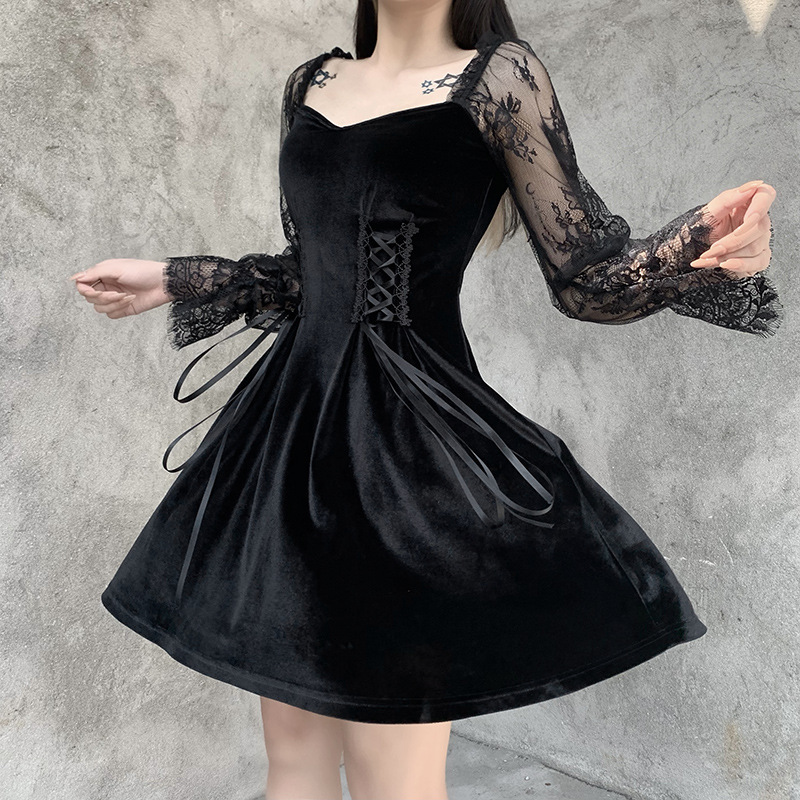 縷縷夢兎 fairy grunge lace up mini dress Womens Y2K Vintage Fairy Grunge Mini Dress Sleeveless Floral