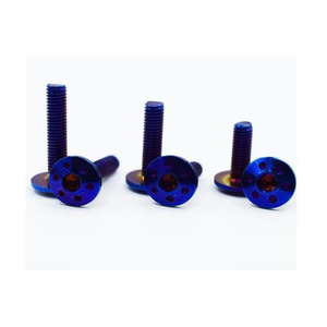 M4 M6 M8 Gr2 Gr5 Grade 2 Grade 5 alliage de titane en acier bleu anodisé à six pans creux avec trou - Product Image 3