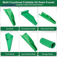 Entonnoir à huile flexible et réutilisable, outil de vidange pliable, anti-déversement pour le remplissage d'huile, filtre moulable, outils de mécanique