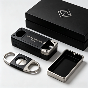 Juego de Accesorios para Cigarros de Aluminio, Regalo Corporativo de Lujo, Herramientas para Cigarros de Metal con Anodizado Personalizado y Mecanizado CNC - Product Image 1