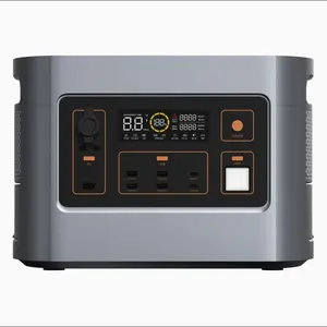 Outdoor Draagbare Voeding 1000W 110/220V AC Uitlaat Oplaadbare Batterij Camping Solar Generator Draagbare Power Station