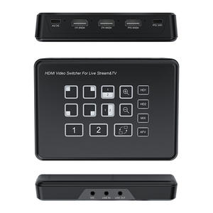 <strong>2</strong> Way HDMI Video <strong>Switcher</strong> for Live Streaming <strong>2</strong> in <strong>1</strong> Out 1080P 60Hz HD Embedded <strong>Audio</strong> External Analog <strong>Audio</strong> Video Mix Broadcast - Product Image 6