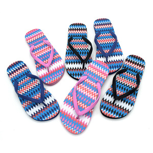 Estate Oem di disegno di stampa delle donne Della Spiaggia Pantofole di colore Della Miscela, Prezzo A Buon Mercato All'aperto di Vibrazione di Gomma Infradito - Product Image 3