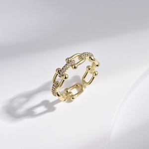 custom plata 925 sterling <b>silver</b> ladies Wedding <b>ring</b> luxury minimalistic hip hop 18k gold plated <b>adjustable</b> Classic zircon <b>rings</b> - Product Image 2