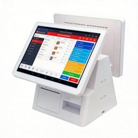Système de point de vente à double écran tactile 15,6 pouces Android/Windows, imprimante thermique, SSD 32G-256G, garantie 1 an, caisse enregistreuse