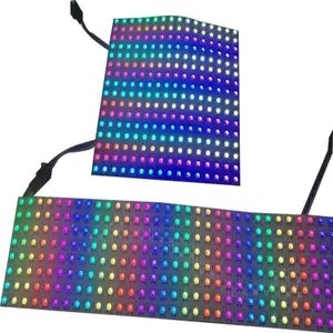 Panel matriks Led fleksibel individual Led Smd Digital piksel 16x16 8x32cm Dc5v