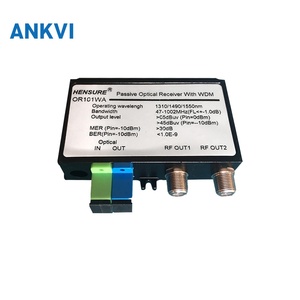 ตัวรับสัญญาณออปติคอล FTTH CATV แบบสองเอาต์พุต HS-OR101WA 1310 1490 1550nm พร้อม WDM กำลังขับ 0dBm อินพุต 65dBμV เอาต์พุต SC APC มินิโนด - Product Image 1