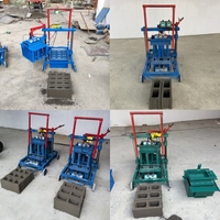 Machine à fabriquer des blocs creux en béton à moteur diesel semi-automatique à vendre aux États-Unis