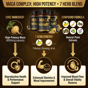 Natuurlijke Maca <span class=keywords><strong>Plus</strong></span> <span class=keywords><strong>Capsules</strong></span> Voor Mannen Vullen Krachtige Energiepillen Aan Vitaminen Voor Volwassenen Niet Voor Pasgeborenen Of Zwangere Vrouwen - Product Image 4