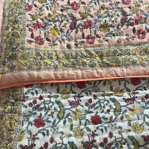 Trending Look Vintage indio Vintage Kantha trabajo edredón cosido a mano algodón estampado patrón para colcha/Gudari/Manta - Product Image 1