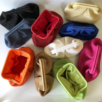 Pochette en coton crochet faite à la main OEM pochette femmes été Strew sacs de plage personnalisé mariée raphia pochette sac à main cadeaux pour elle