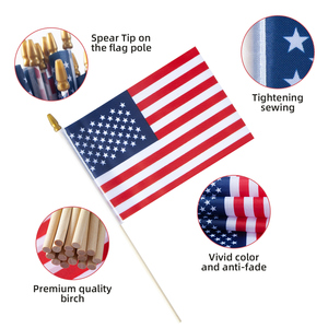 Poteau en bois personnalisé, drapeau agitant la main de l'élection présidentielle <span class=keywords><strong>américaine</strong></span>, Kamala Harris - Product Image 4