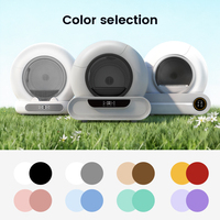 Caja de Arena Inteligente para Gatos, Negra, Cerrada, Autolimpiable, con Control por Aplicación, Inodora, con WiFi