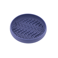 Gamelle anti-glouton en silicone écologique pour chien avec ventouses antidérapantes, anti-étouffement, design carré pour ralentir la vitesse d'eating