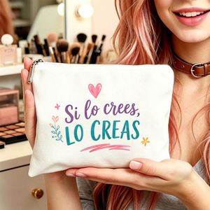 Bolsa de Maquillaje con Eslogan Inspirador para Mamá, Hijas y Amigas, Regalo Ideal para Viajes, Cumpleaños y Uso Diario, Bolsa de Regalo para Mujeres - Product Image 2