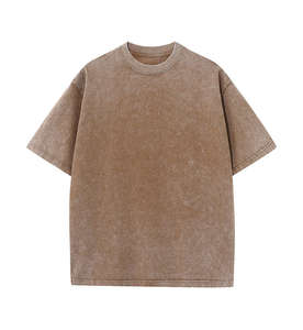 Camiseta de algodón vintage Camisetas impresas Fabricantes Y2k Camiseta de lavado ácido Camiseta de peso pesado Camisetas de hombre - Product Image 5