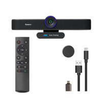 TEVO-VA300C Webcam Ultra HD Kompatibilitas Luas Lensa 4K dengan Fungsi Framing Otomatis AI Penutup Privasi untuk Laptop Dengan Mikrofon