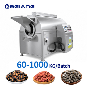 Machine industrielle automatique de torréfaction à tambour pour arachides, sésame, piment, céréales, noix, épices et équipement de transformation alimentaire - Product Image 1
