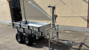 Máquinas de Transporte Remolque Volquete para ATV Remolque Forestal para Madera Máquina Forestal Remolque Basculante para Granja - Product Image 5