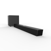 Système Home Cinéma Puissant 120W Gamme Complète, Haut-parleur TV 2.1 Canaux, Barre de Son Domestique avec Caisson de Basses Filaire, 7 Haut-parleurs, BT5.0 pour Films/Musique/Actualités