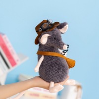 Peluche Souris Mignonne Jell-Cat pour le Commerce International, Poupée Souris Super Mignonne pour Sac à Dos avec Rembourrage en Coton PP