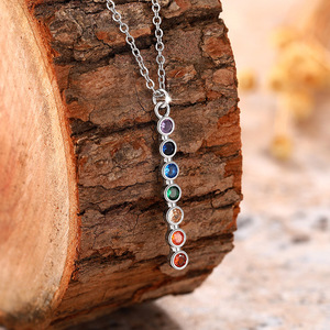 Collana con Ciondolo a Cerchio Arcobaleno Colorato per Donne, Gioielli alla Moda per Uso Quotidiano, Regalo - Product Image 6