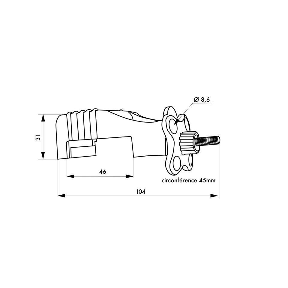 Magnetic Circuit Breaker Block Lockable LOTO Safety Device For ...
