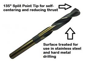 APEX 2026 Sliver and Deming Black Twist <b>Drill</b> for Metal Steel 1/2 Inch Reduced Shank <b>Drill</b> Bit Set - Product Image 5