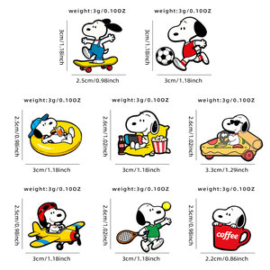 Yini Snoopy lấy cảm hứng từ hợp kim kẽm men pins-UV in sôi động Phù Hiệu phim hoạt hình, bền sưu tầm Món quà lý tưởng & trang phục phụ kiện - Product Image 5