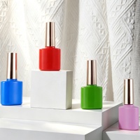 Bouteilles en verre vides de 12 ml pour gel UV, avec logo personnalisé, colorées, pour peinture, et contenants d'huile pour cuticules avec bouchons à pinceau – En stock, Meilleures ventes de la saison