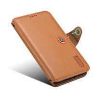 Étui portefeuille de luxe en cuir PU Denior avec protection d'écran pour Apple 17/16/15/14/13/12/11/XR/7/8 (4 emplacements pour cartes)