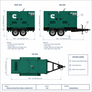 เครื่องกำเนิดไฟฟ้าดีเซลแบบเงียบ 50kVA ขับเคลื่อนด้วยเครื่องยนต์คัมมินส์ 220V 3 เฟส 4 สูบ สำหรับโครงการอุตสาหกรรม - Product Image 5