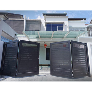 Portes coulissantes en aluminium <span class=keywords><strong>de</strong></span> haute qualité sur mesure, portails en fer forgé exquis dans divers styles <span class=keywords><strong>pour</strong></span> l'extérieur - Product Image 4