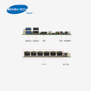 เมนบอร์ดอุตสาหกรรม 6 Lan 5205U แบบไม่มีพัดลม Nano ITX สำหรับการมองเห็นด้วยเครื่องจักรและการอัตโนมัติ - Product Image 2