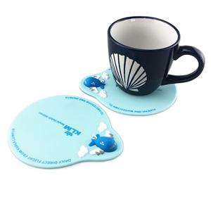 Sous-verres personnalisés en PVC antidérapant avec logo 3D, sous-verres en silicone souple pour boissons, sous-verres personnalisés - Product Image 5