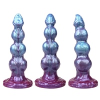 Produit phare pour le commerce international : Dildo en forme de chien, pénis simulé en silicone liquide, couleurs assorties, dilatateur anal externe SM pour adultes