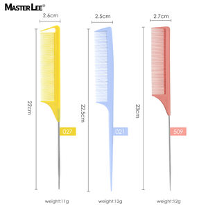 Accessori per parrucchieri colorati in lega di ABS per casa da parrucchiere in acciaio inossidabile pettine preciso per capelli - Product Image 1