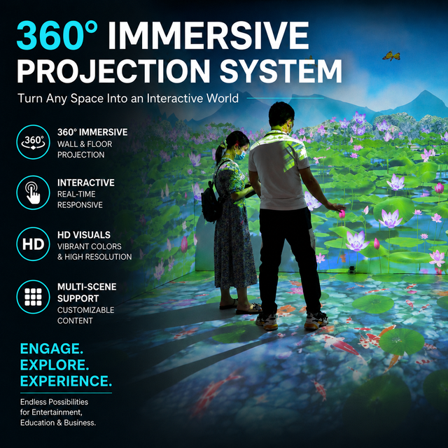 Customized Advanced Immersive Projection Room System with Motion Capture Radar Sensor for Interactive Digital Experience