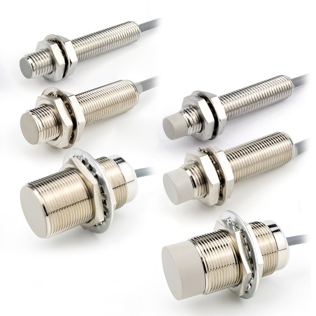 M8 M12 M18 M30 3-Wire Non-Flush PNP Inductive Proximity Switch Sensor 4mm/6mm/8mm Detection Distance for Sealing Machine
