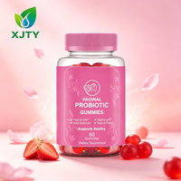Gummies Probiotiques pour Femmes Adultes Marque Blanche OEM pour Maintenir l'Équilibre du pH et la Flore Intestinale, 60 Gummies, Complément Alimentaire Naturel
