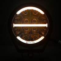 Phare LED rond de 5 pouces homologué E-Mark 12V 24V avec feu de position ambre pour motos tout-terrain