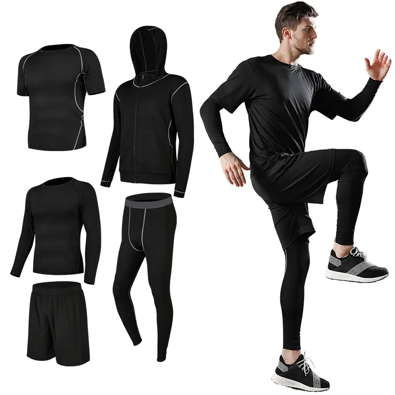 Running Fitness Clothing Sportswear Shirts Set Gym Hoodies Sports Wear Plus Size T-shirts Jackets Men's Suits Workout Clothing