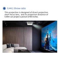Projecteur laser 4K haute luminosité pour les entreprises, l'éducation et les grands espaces, 4K, 5000-5500 lumens, projecteur à courte focale YSU450