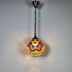 Lampu Gantung Mosaik Kaca Turki Tradisional Produsen Lampu Mosaik Lampu Gantung Tunggal - Product Image 2