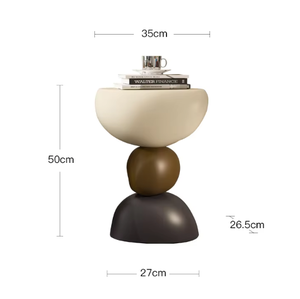 Petite <span class=keywords><strong>table</strong></span> d'appoint moderne de luxe en marbre <span class=keywords><strong>Table</strong></span> d'appoint créative pour salon Canapé d'angle Design Art déco Matériau en résine - Product Image 5