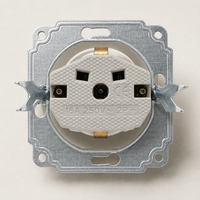 Deutsche Schuko-Wandsteckdose 16A 250V Unterputz-Runddose mit Klauen Elektrische Steckdose PC-Panel CE-zertifiziert