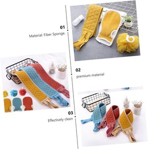 Lot de 3 serviettes de bain nettoyantes pour la peau, boule de douche douce et gants exfoliants pour le corps – Vente en gros usine - Product Image 3