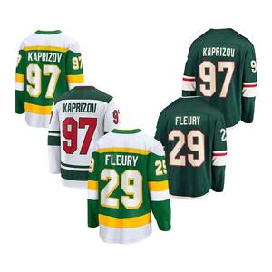 Alta calidad Blanco en blanco camisetas de hockey sobre hielo de manga larga de poliéster logotipo personalizado y nombre del equipo bordado OEM cosido al por mayor - Product Image 4