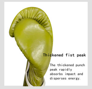Guantes de <span class=keywords><strong>Boxeo</strong></span> Profesionales de Cuero para Entrenamiento, Diseño de Logotipo Personalizado, Envío Rápido, Fabricante Directo, Garantía de Calidad - Product Image 4