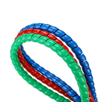 Bande de protection spirale flexible ignifuge en PE, directement de l'usine, pour câbles, disponible en tailles 10 mm/25 mm, homologuée 220 V